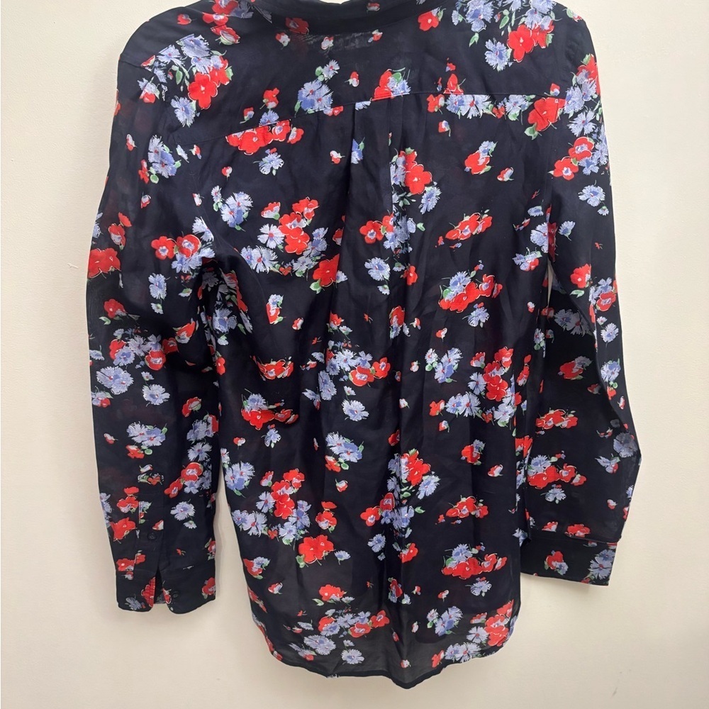 Ralph Lauren Silk Blend Floral Blouse - Like New - Size S - Picture 3 of 4